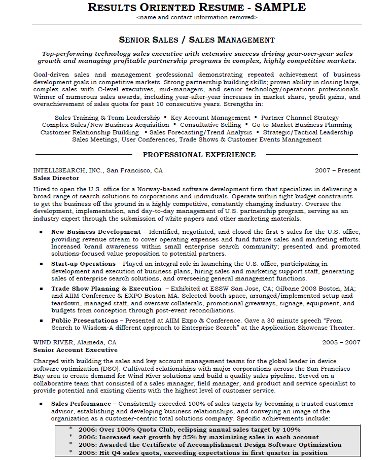 a-results-oriented-resume